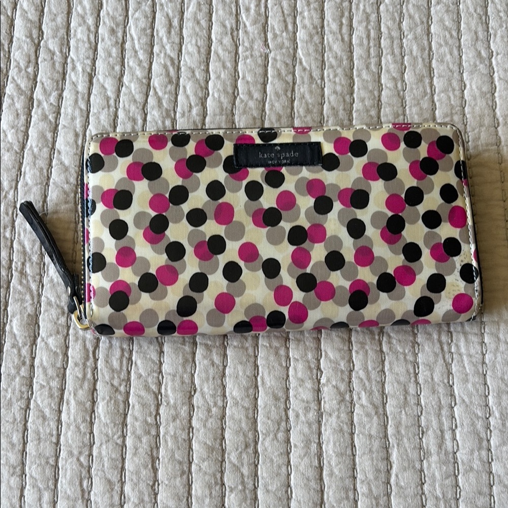 Kate Spade Multicolor Polka Dot Wallet